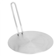 Edelstahl-Temperaturverteilerplatte, 20 cm Induktion & Gaskonverter