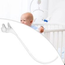 Babybettspielzeughalter G-Form Weiß, 61 cm Wiege Hängestange