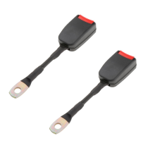 2 Front Seat Belt Buckle Ends