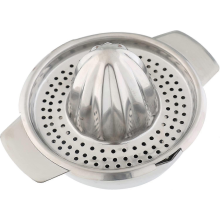 Compatible with High Quality Stainless Steel Manual Citrus Juicer, Lemon Squeezer With Reservoir, Capacity Approx. 200ml, Approx. 16.6 X 1