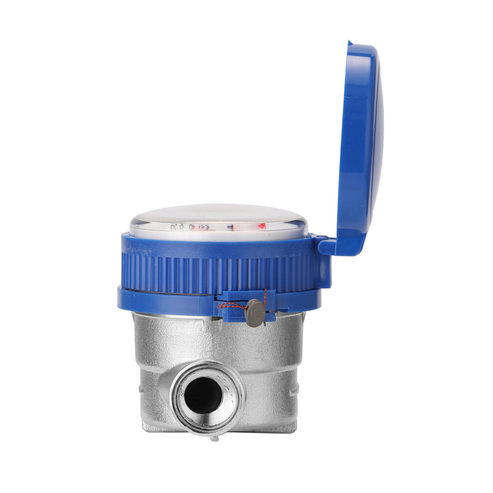 15Mm 1/2 Inch Intelligent Water Meter Household Mechanical Rotor Type Cold Water Meter Pointer Digital Display Combination Water Meters 7691323651036
