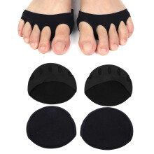 2 Paar Atmungsaktive High Heels Vorderfußpolster Schwarz Hautgröße Komfortabel Stressabbau