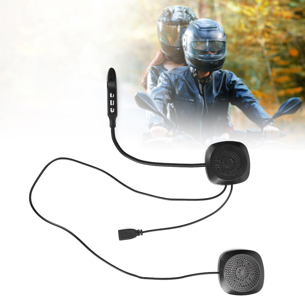 Bluetooth 5.0 Motorcycle Helmet Headset Stereo Hands Free Call Headphone With Mic 5051323651993
