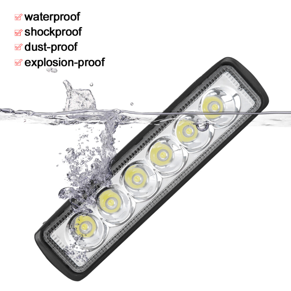 18W 6500K 1800Lm 6Led Work Bar Waterproof Car Motorcycle Driving Lamp For Off Road Light 8771323652741