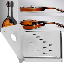 Stahl-Mandolinenseilzugsboard QB12 Chrom mit Motiv, Biegeart Musikinstrumentenzubehör