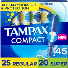 Tampax Compact Pearl Tampons Multipack, with LeakGuard