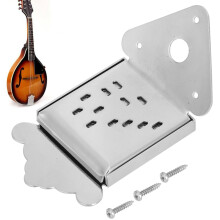 Premium Stahl-Mandolinen-Kabelzugplatte QB08 Chrom ohne Muster