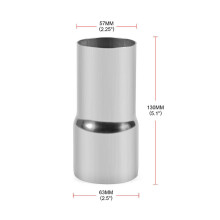 Universal Stainless Steel Exhaust Pipe Connector Tube Adapter Reducer Modified Part57MM / 63MM