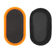 2 Stück Fitness-Gleitdisks ABS-Training Übungen Scheiben 23,5 cm Grau