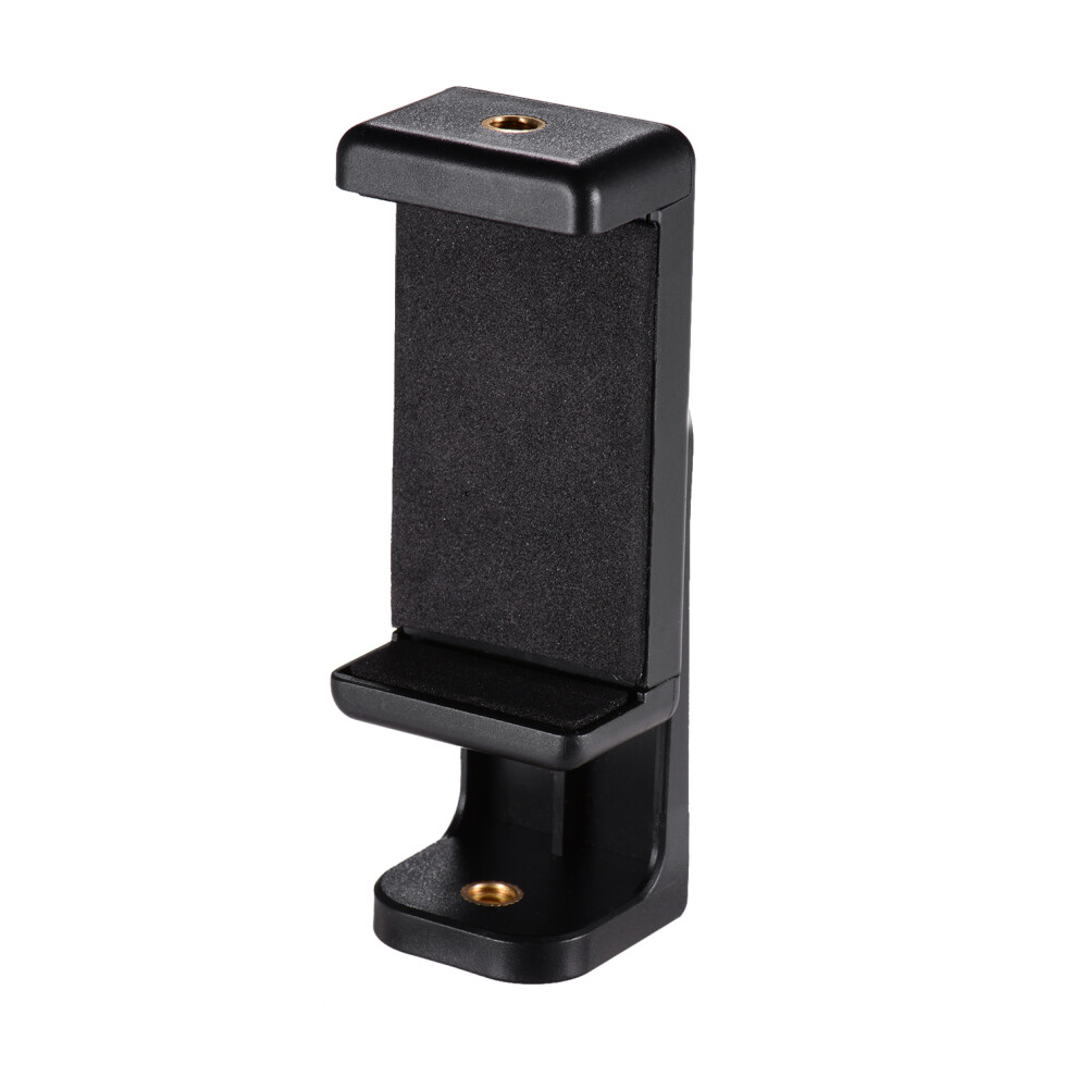Smartphone Clamp Holder Phone Mount Adapter Phone Clip For Tripod Selfie Stick With Detachable Clamp 360 Rotatable With Three 1/4 Thread C 4941323655552