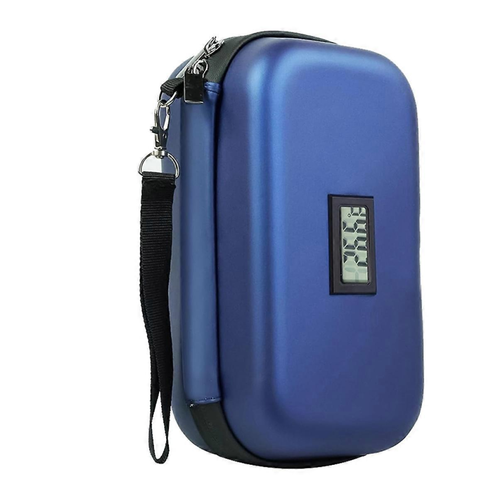 Glacière à insuline 24h, étui de voyage pour médicaments diabétiques, compatible avec les voyages avec thermomètre et températu