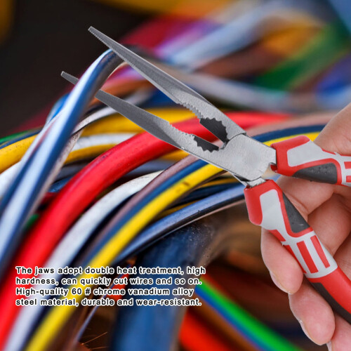 Multi Functional German Electrician Wire Cutter Long Needle Nose Pliers Hand Tools