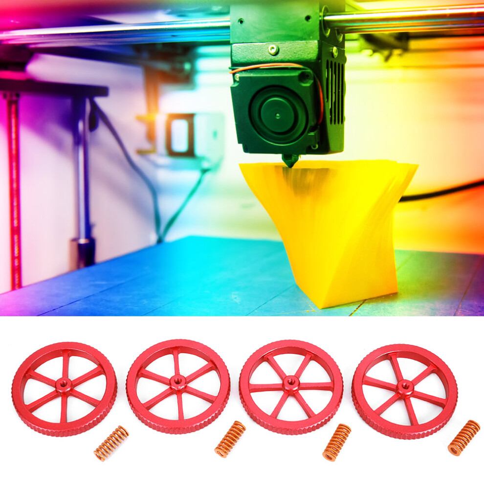 4Pcs Aluminium Alloy Hand Twisted Leveling Nut Spring Kit Replacement Accessories Fit For Ender 5021323656403