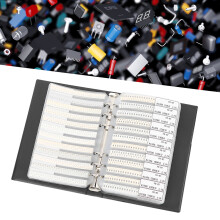 1206 Series 170 Types Resistors Assortment Sample Book Electronic Accessories Plastic Black