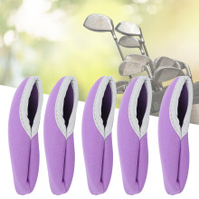 10 Stück lila Neopren-Golf-Putterkopfhaube Universeller Schläger-Protector