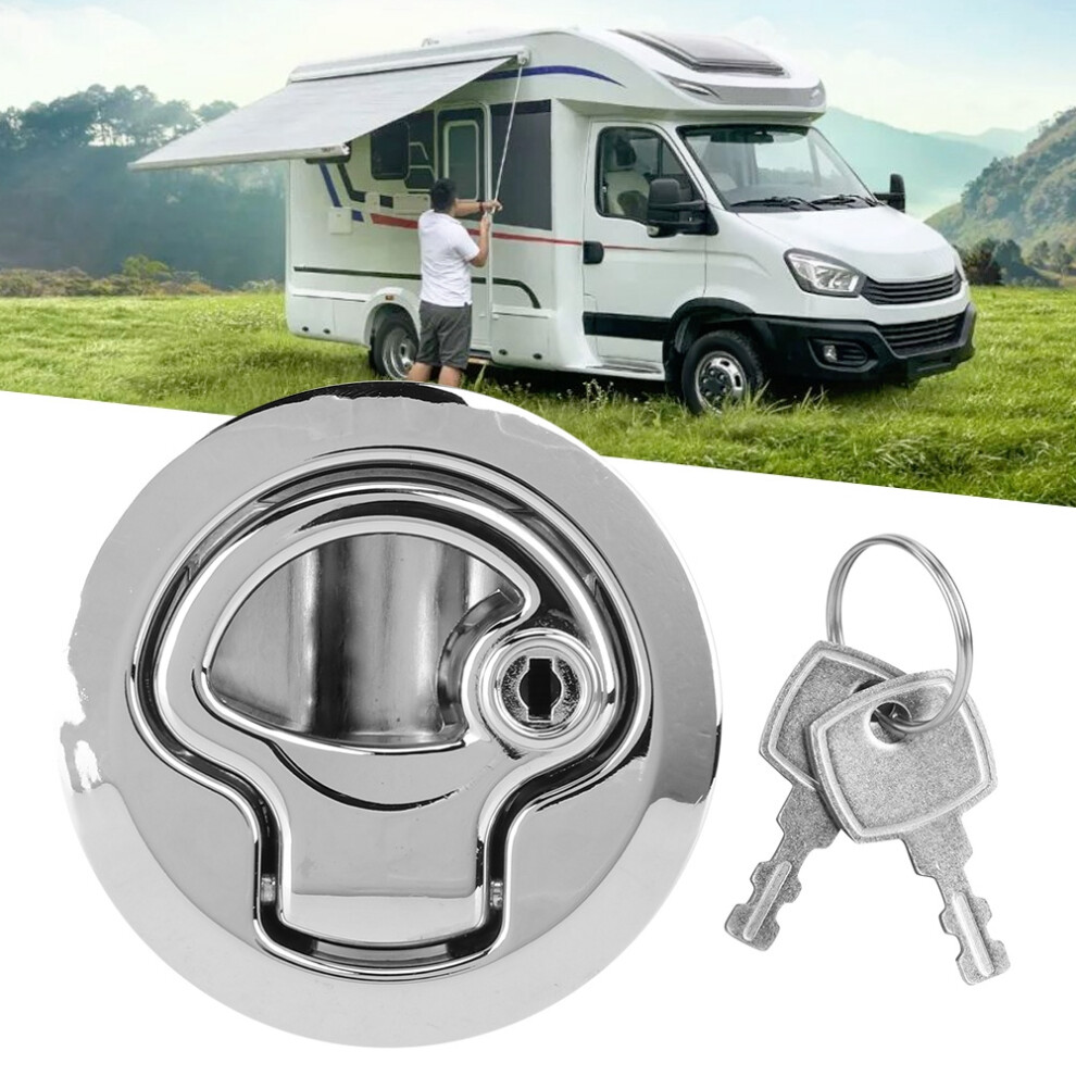 Zinc Alloy Car Hatch Round Pull Door Lock Refitting For Rv Cabinet Bathroom Door 5071323661808