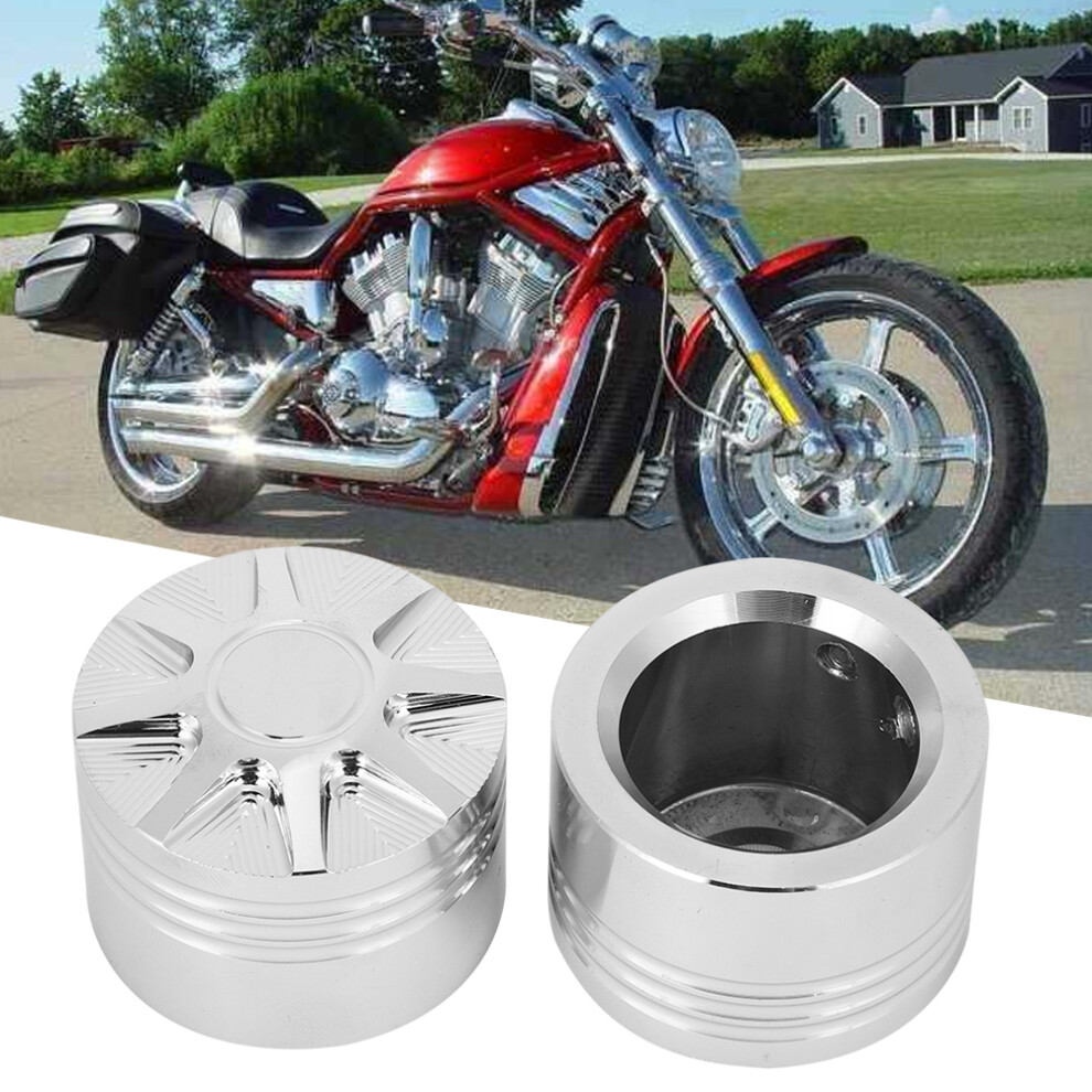 2Pcs Motorcycle Front Axle Cap Nut Cover Aluminum Alloy Fit For Vrsc Touring Trike 4281323661710