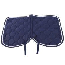 Durable Cotton Soft Breathable Double Rope PP Webbing Handle Belly Strap Horse Saddle Pad Sweat Absorption Mat EquipmentNavy Blue