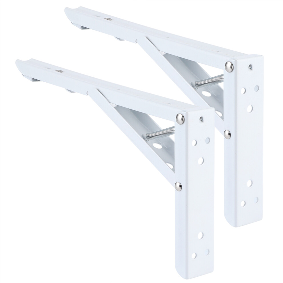 2Pcs Triangular Folding Brackets Wall Shelf Table Support Metal Heavy Duty Fixing Bracket 8471323662565
