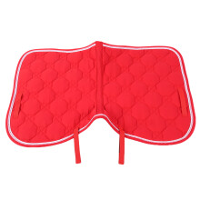 Durable Cotton Soft Breathable Double Rope PP Webbing Handle Belly Strap Horse Saddle Pad Sweat Absorption Mat EquipmentRed