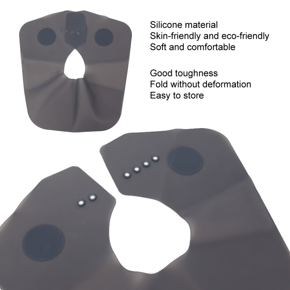 Black Professional Silicone Hair Cutting Dyeing Cape Home Barber Shop Hairdressing Shawll