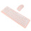 Wireless Mouse Keyboard Set Gaming for Notebook Computer 3‑Speed Receiver 4