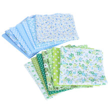 25x25cm 14Pcs Lovely Printed Flower Dot Pattern Cotton Cloth Fabric Assortment Kit Sewing DIY