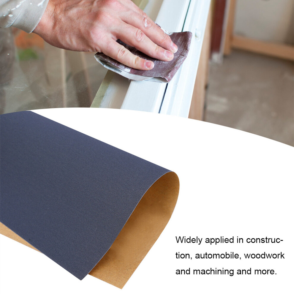 100Pcs Abrasive Paper Hardware Accessory Waterproof Brown P400 Grit For Wet Dry Dual Use 7891323665105