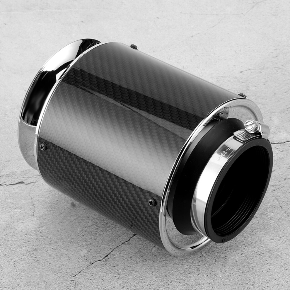 76Mm / 3In Universal Carbon Fiber Texture Auto Car Air Filter Replacement Accessories L 7621323665245