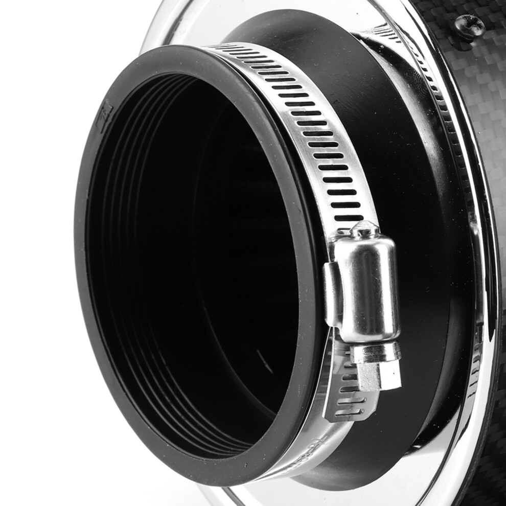 76Mm / 3In Universal Carbon Fiber Texture Auto Car Air Filter Replacement Accessories S 4601323665219