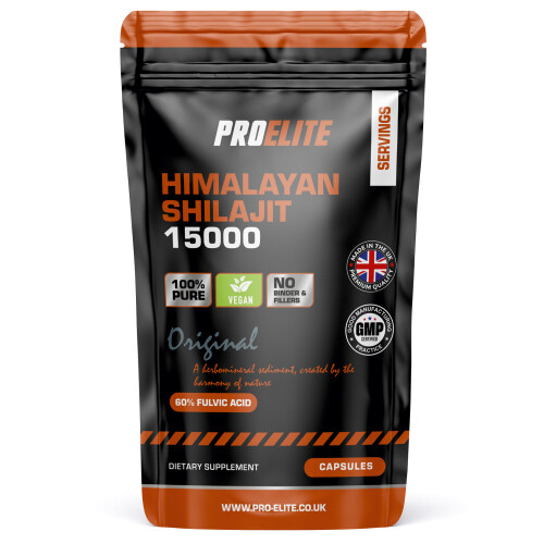 (120 Capsules) Himalayan Shilajit 100% Pure Extract 500mg Caps