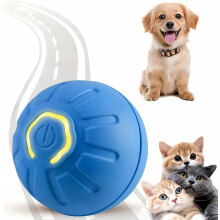 Ball for Cats Dogs,Dog Self Rolling Ball,Moving Interactive Dog Toy,Smart Self-Moving Ball with 2 Modes,Active Moving Pet Plush Toy