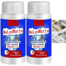 2pcs Powerful Pipe Dredging Agent Meledmatte,Sink Drain Unblocker,Powerful Sink and Drain Cleaner,Meledmatte Toilet Drain Cleaner