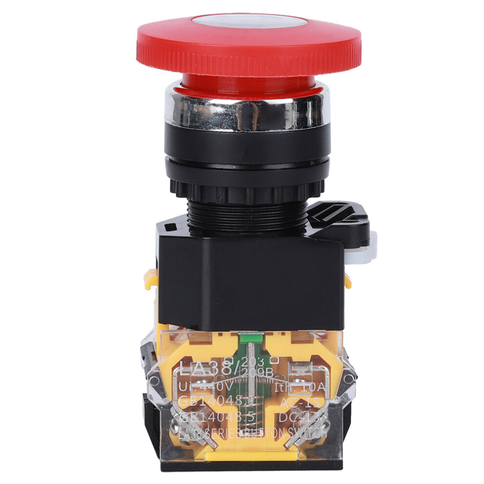 3Pcs Emergency Stop Push Button On Off Industrial Accessory Engineering Plastic 440V 10A 22Mm 8431323667939