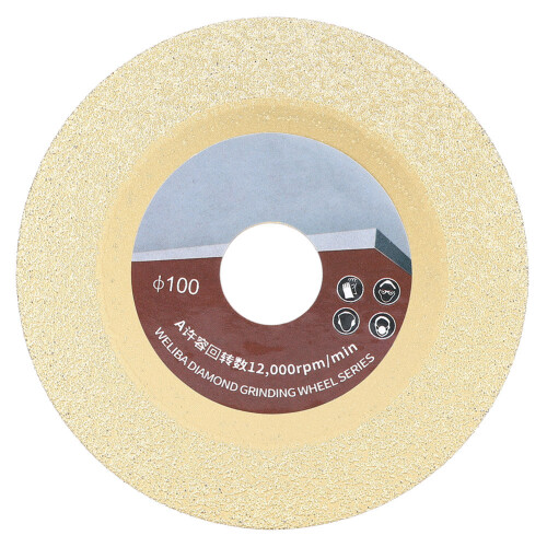 100mm 60 Mesh Titanium Plated Brazing Diamonds Saw Blade Cutting Wheel Disc Accessory 1