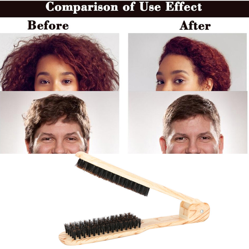 Professional V Shaped Hair Straightening Comb Clamp Styling Comb Hairdressing Tool