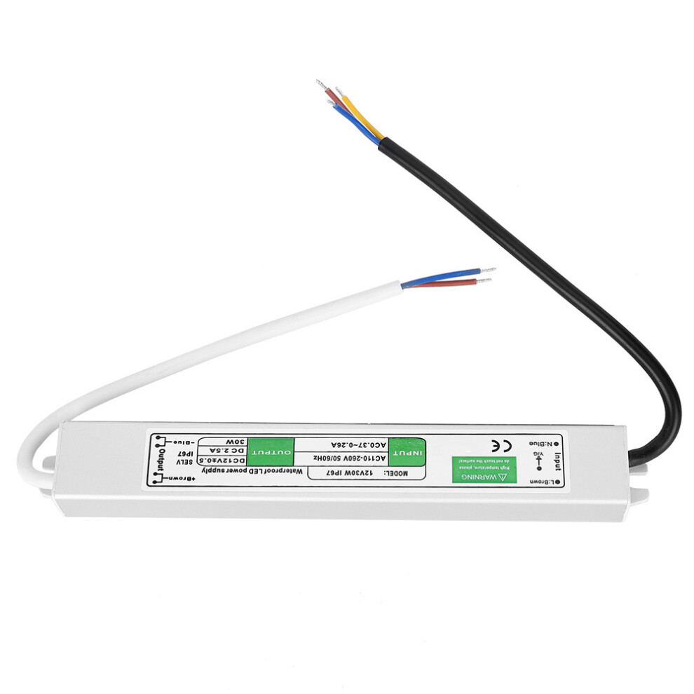 12V 30W Led Waterproof Switch Power Supply Outdoor Waterproof Led Driver Eletrical Parts 4981323672005