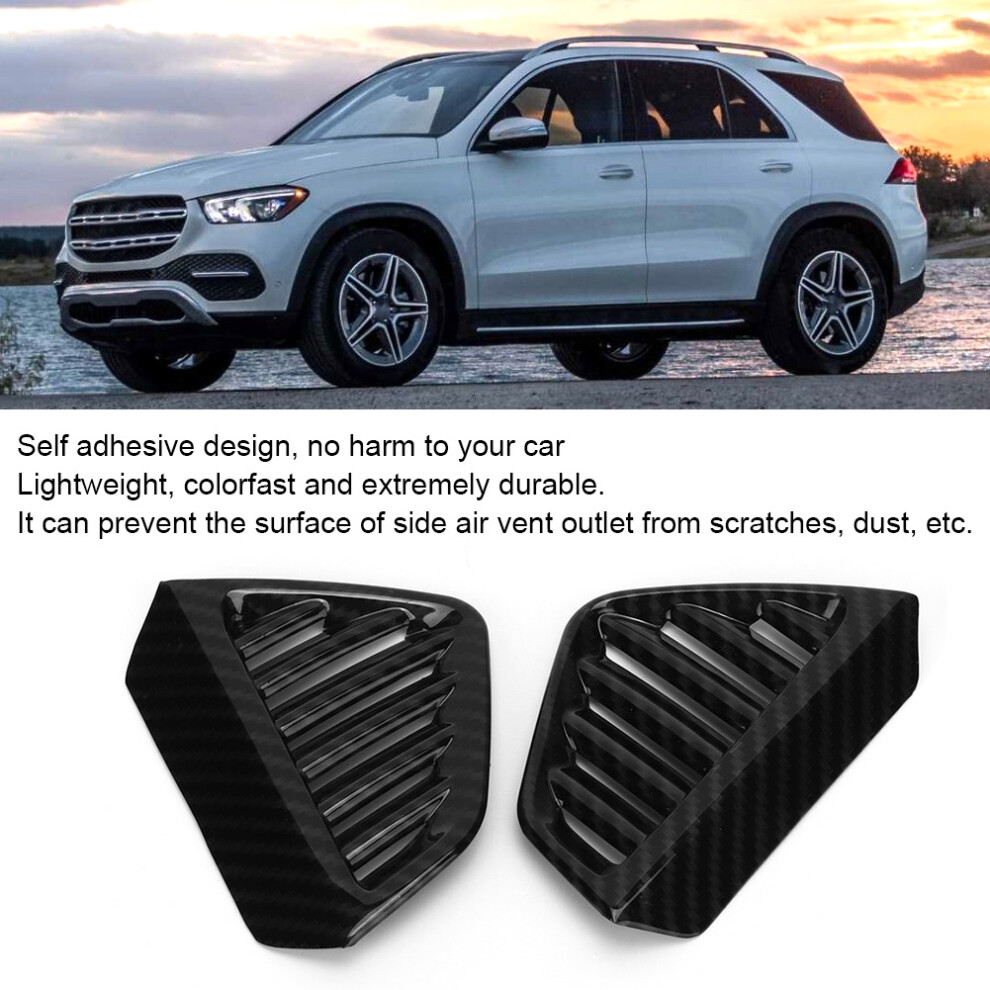 2Pcs Carbon Fiber Texture Dashboard Side Air Vent Cover Fit For Mercedes Benz Gle/Gls 8161323672045