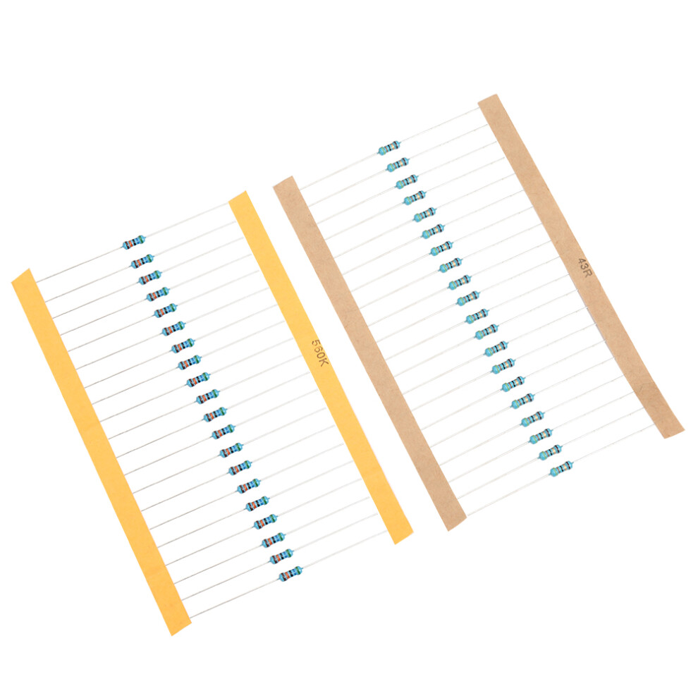 2600Pcs 1/4W Metal Film Resistance Resistors Set Parts Electronic Components 1 Rî©-3 Mî© 8491323674344