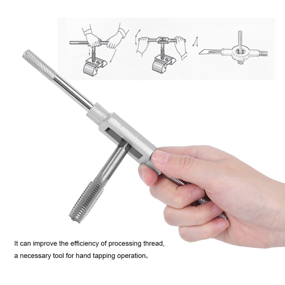 8Pcs M3-M12 Tap Wrench Drill Set Hand Tapping Tools Screw Thread Tap Drill Bit Wrench Set 6921323671941