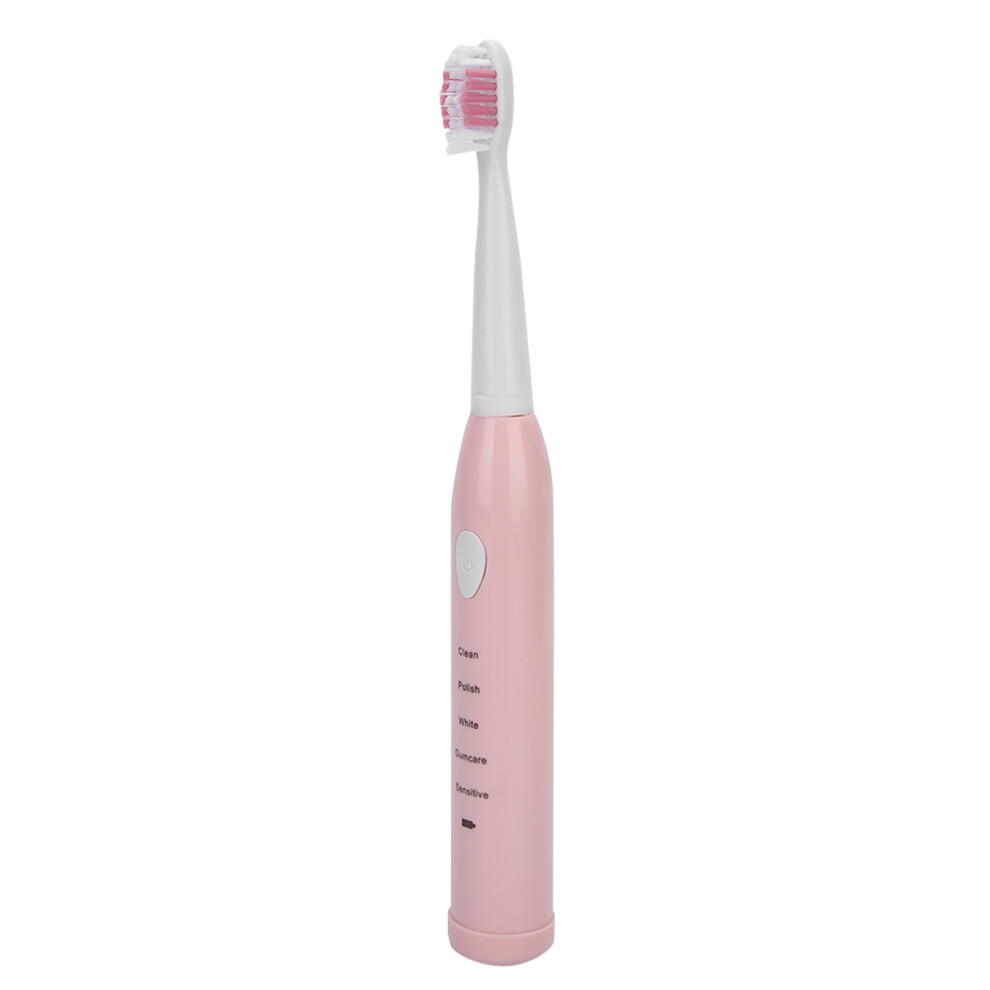 Electric Sonic Toothbrush USB Rechargeable Waterproof Adult Electric ToothbrushPink