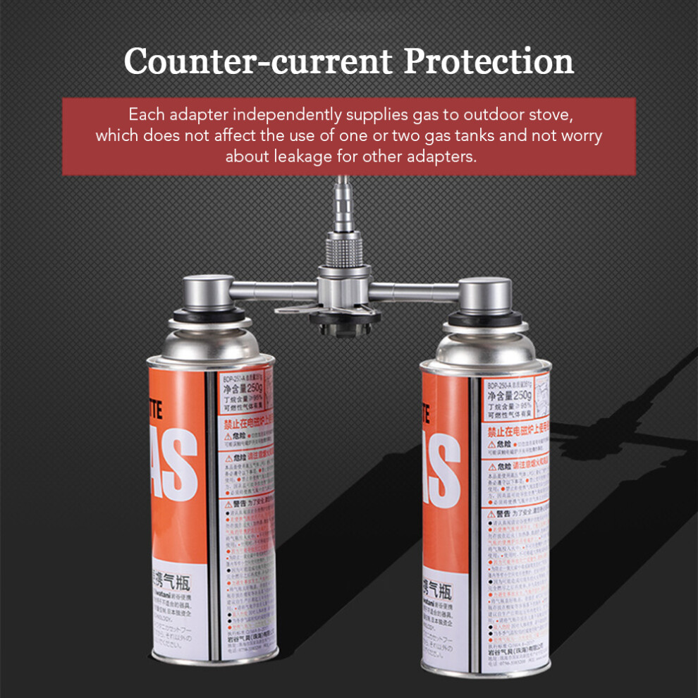 3 In 1 Butane Adapter with Stable Bracket Gas Cartridge Head Conversion Adapter Nozzle Bottle Type Butane Convertor-image-OPC-PHW8ZCQ-NEW