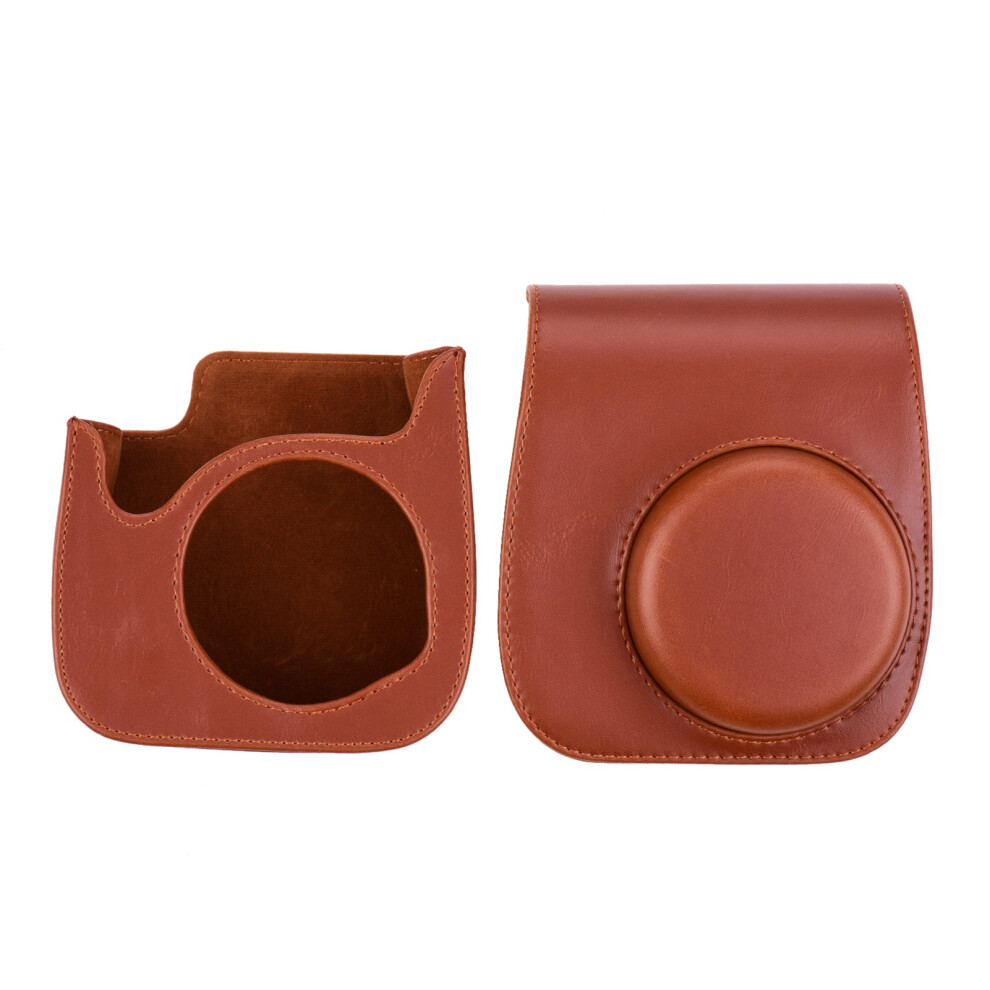 Portable Instant Camera Case Bag Holder Pu Leather With Shoulder Strap Compatible With Fuji Mini 11 9401323678449
