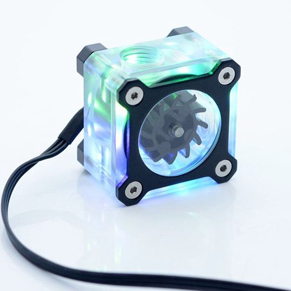 R3 Rgb Colorful Computer Watercooling Water Flow Meter G1/4 Female Thread Computer Accessories 9441323677998