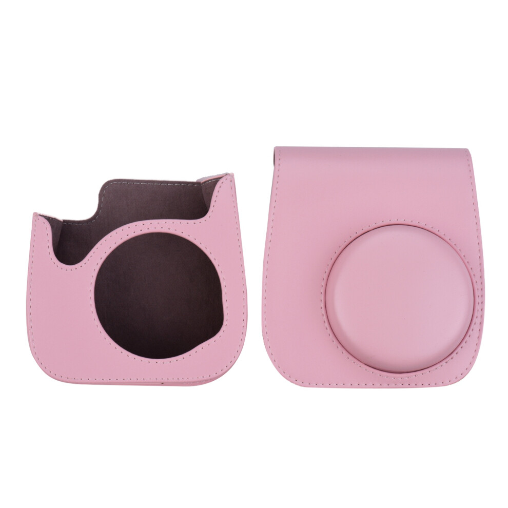 Portable Instant Camera Case Bag Holder Pu Leather With Shoulder Strap Compatible With Fuji Mini 11 3401323678414