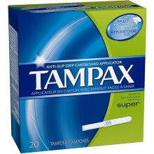 Tampax Super Absorbency Tampons with Flushable