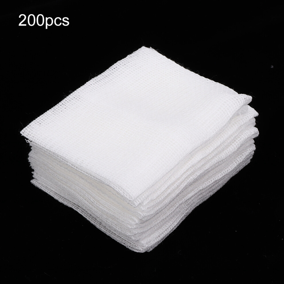 200pcs 6 X 8cm Gauze Pads Wound Dressing Emergency Aid Nursing Care Gauze