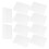 10Pcs Plastic Splicing Aquarium Filter Bottom Grid Plate Screen for Aquarium Fish Tank UseWhite 8