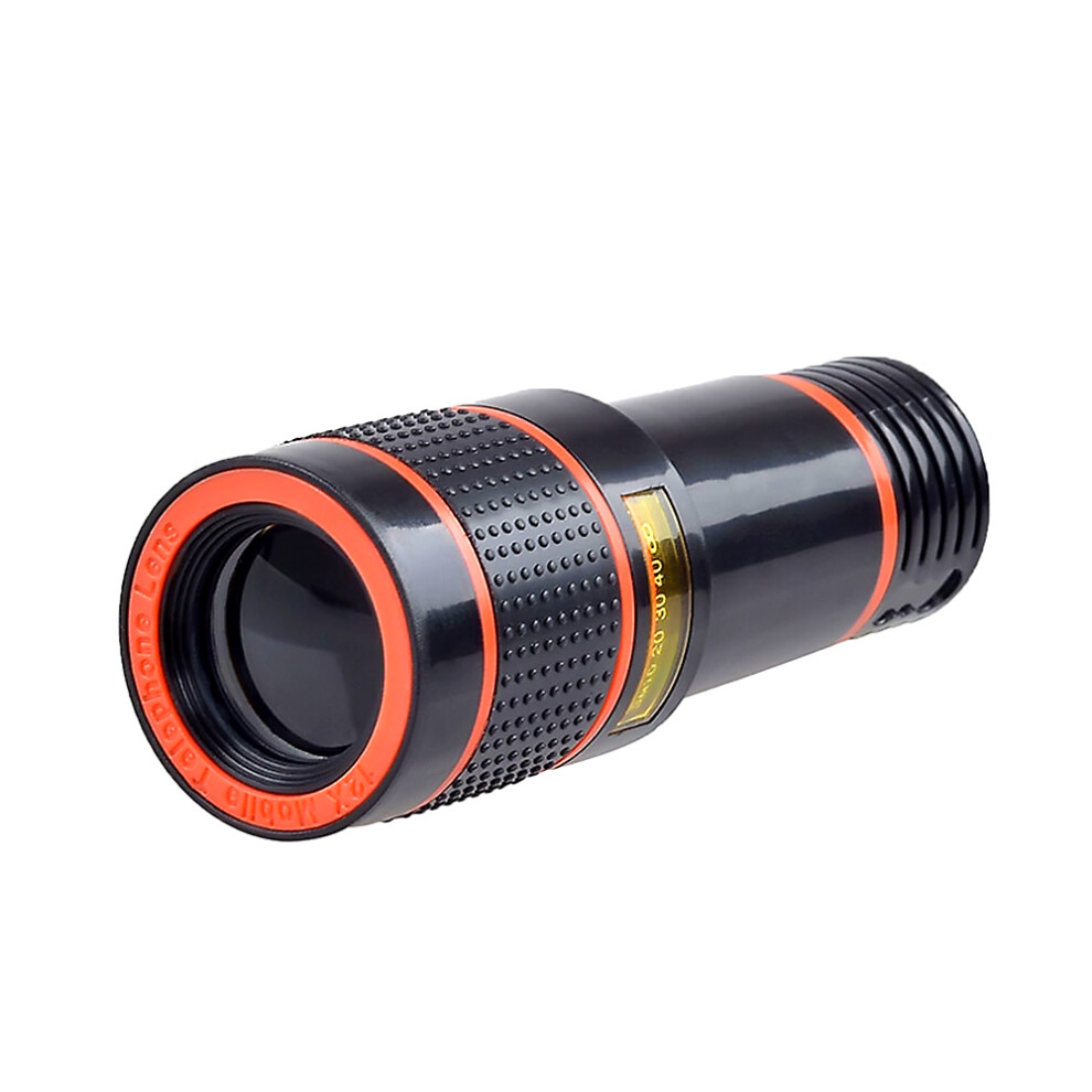 Phone Camera HD Lens Universal Clip-on 12X Zoom Cell Phone Telescope Lens For iPhone External Telescope Phone Accessories