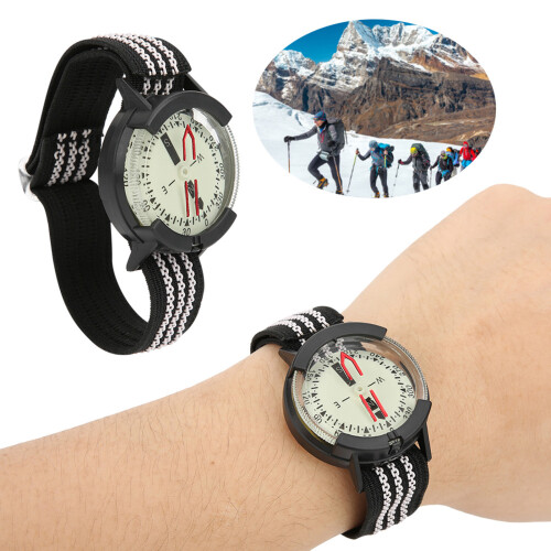 Outdoor Waterproof Compass Luminous Adjustable Dial Watch for Camping Diving Hiking 2